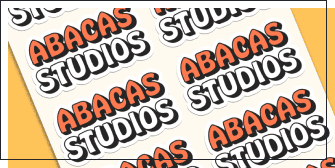 Stickers cut into A4 sheets