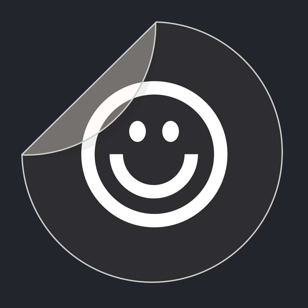 White On Clear Vinyl Stickers Abacas Studios