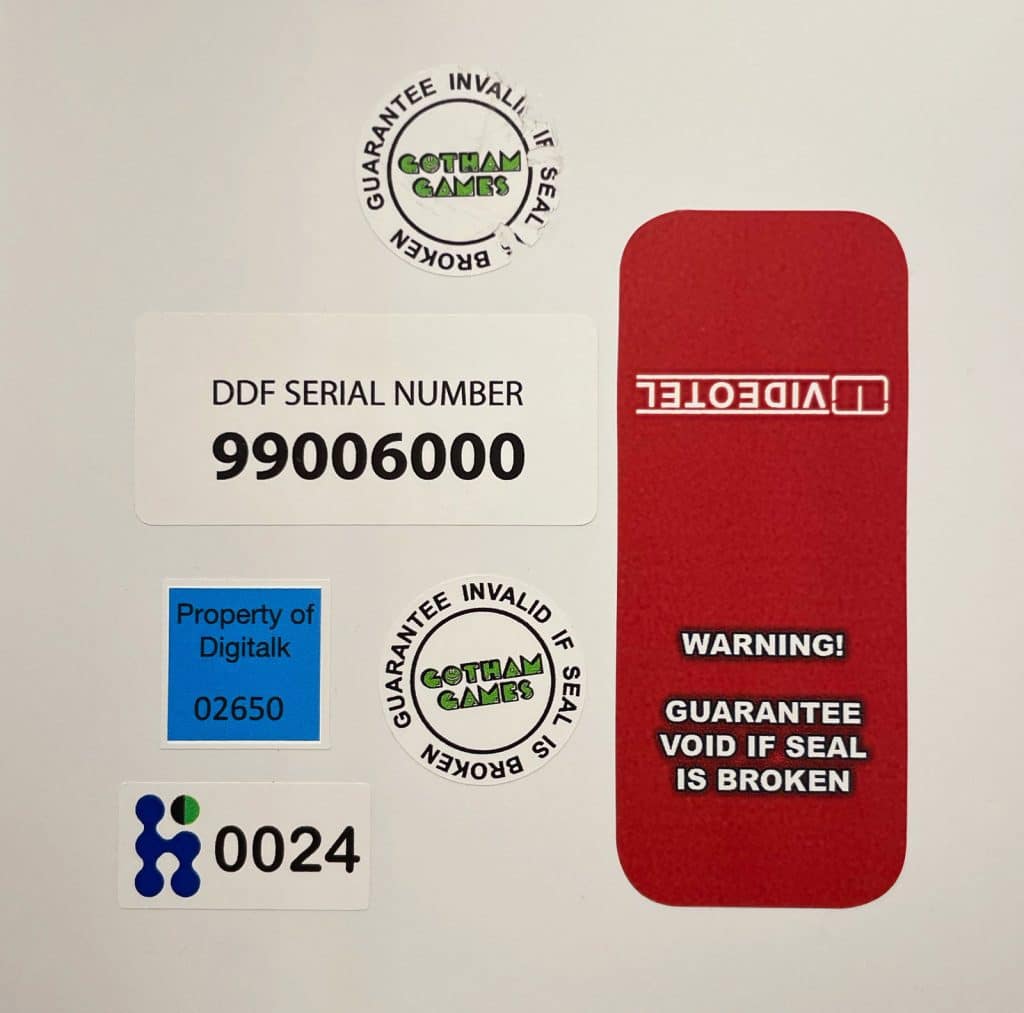 Tamper-proof vinyl stickers