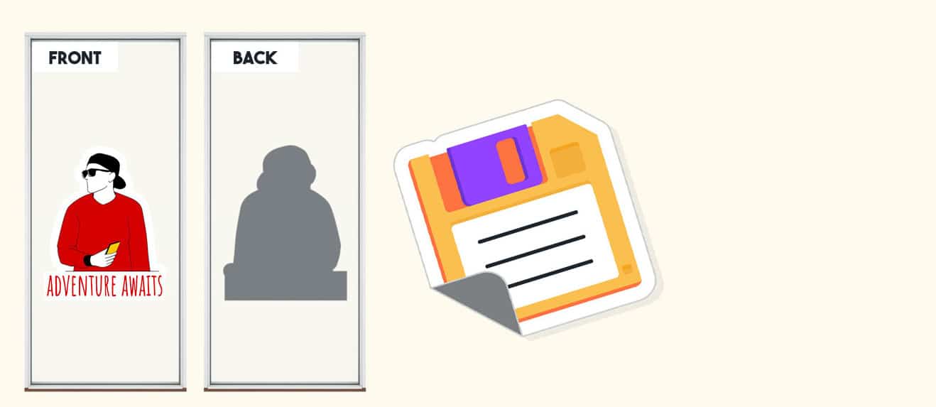 Blockout vinyl stickers