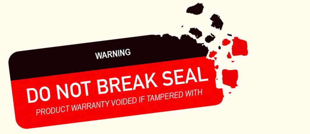 Tamper-proof vinyl stickers