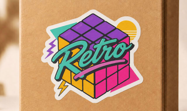 White vinyl stickers